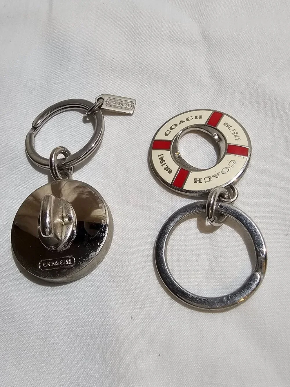 Coach Life Preserver Valet Key Chain